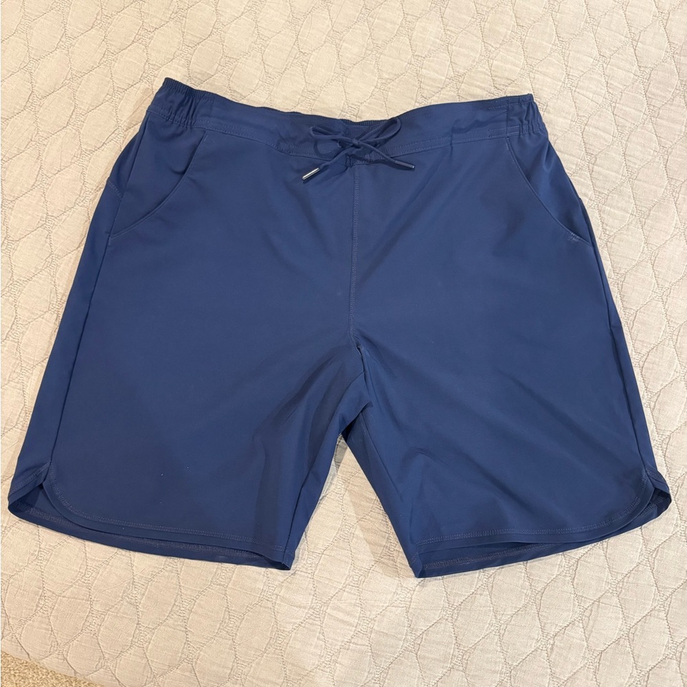 Lands' End Sport Women’s Navy Swim Board Shorts with panty